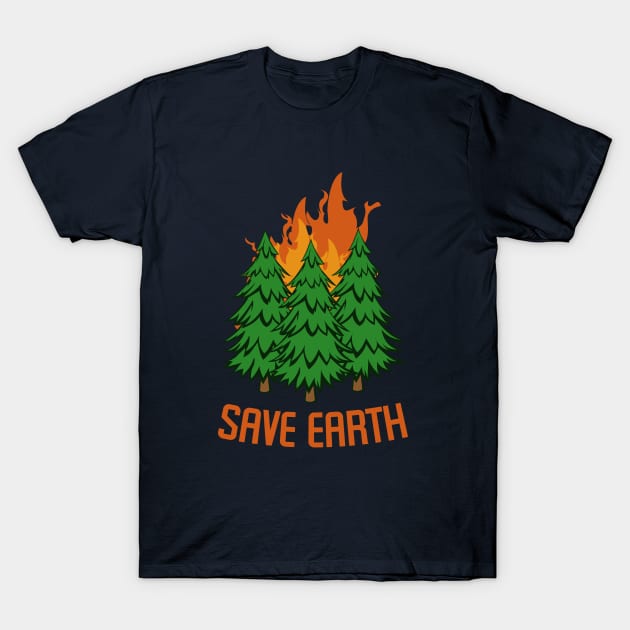 Save Earth, Rescue Animals for men women dad mom T-Shirt T-Shirt by JDaneStore